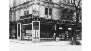 1908, Reisebüro und Auswanderungsagentur H. Meiss, Bremen – New York an der Bahnhofstrasse